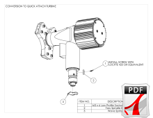 WT10 Conversion to Quick Attach Turbine